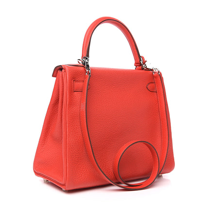 Hermes Togo Kelly Retourne 28 Geranium 2 of 8