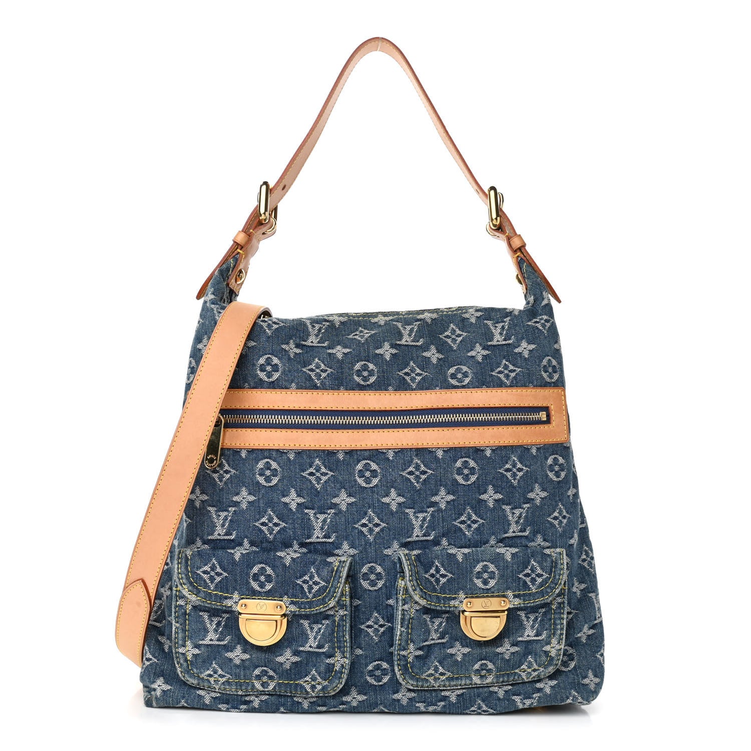 Louis Vuitton Denim Baggy GM Blue 1 of 10