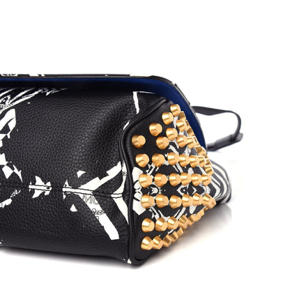 MCM Striped Visetos Funky Zebra Stud Keana Boston Black Blue 9 of 10