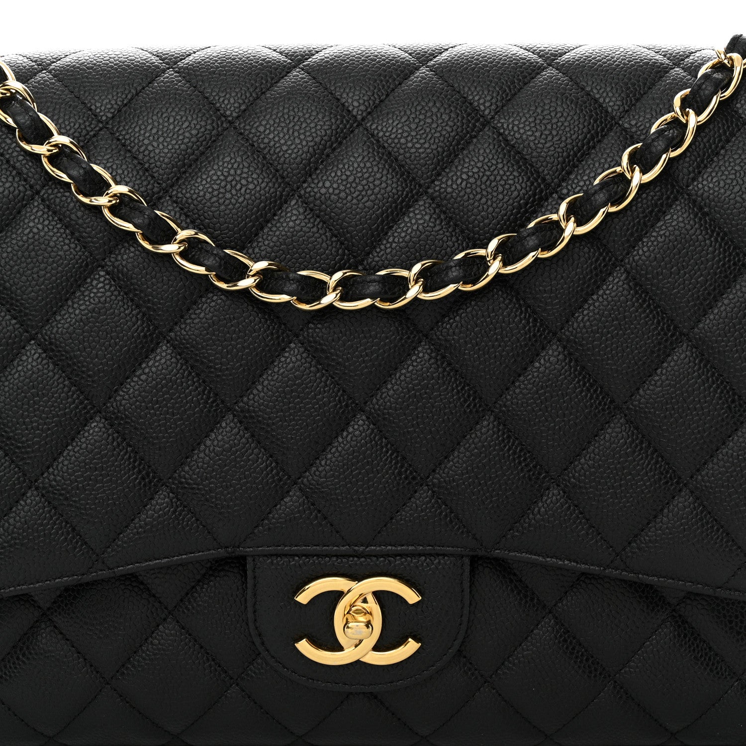 Chanel Caviar Quilted Maxi Double Flap Black 8 of 13
