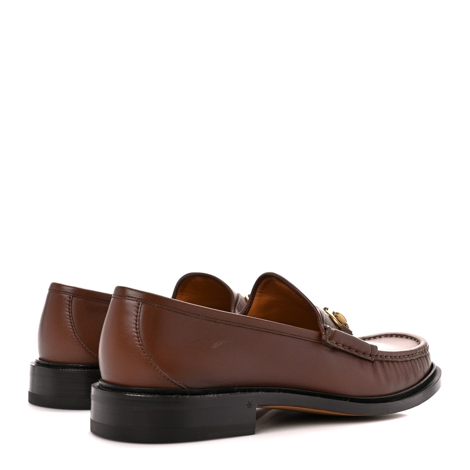 Gucci Goatskin Mens Horsebit Loafers 11 Brown Sugar 4 of 10