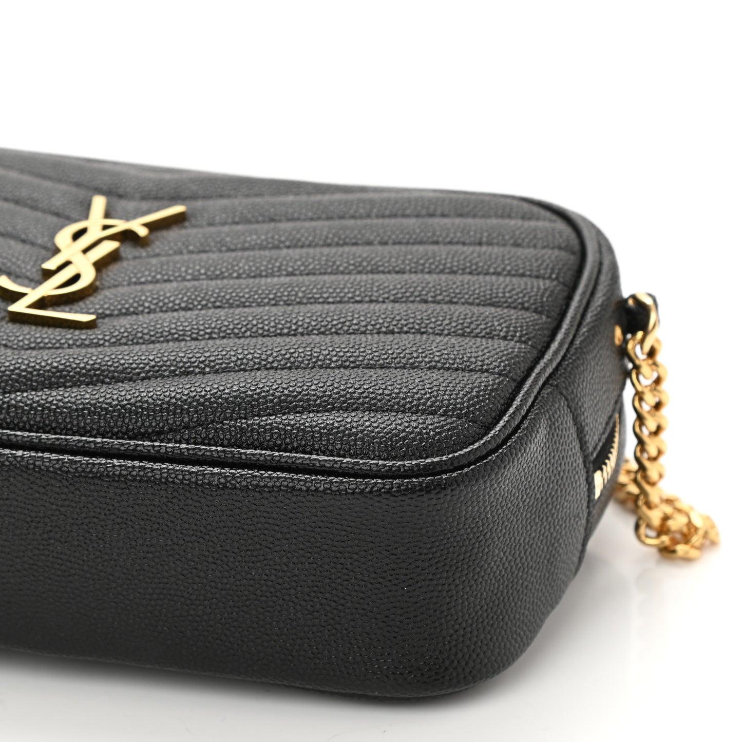 Grain De Poudre Matelasse Monogram Mini Lou Camera Bag Black