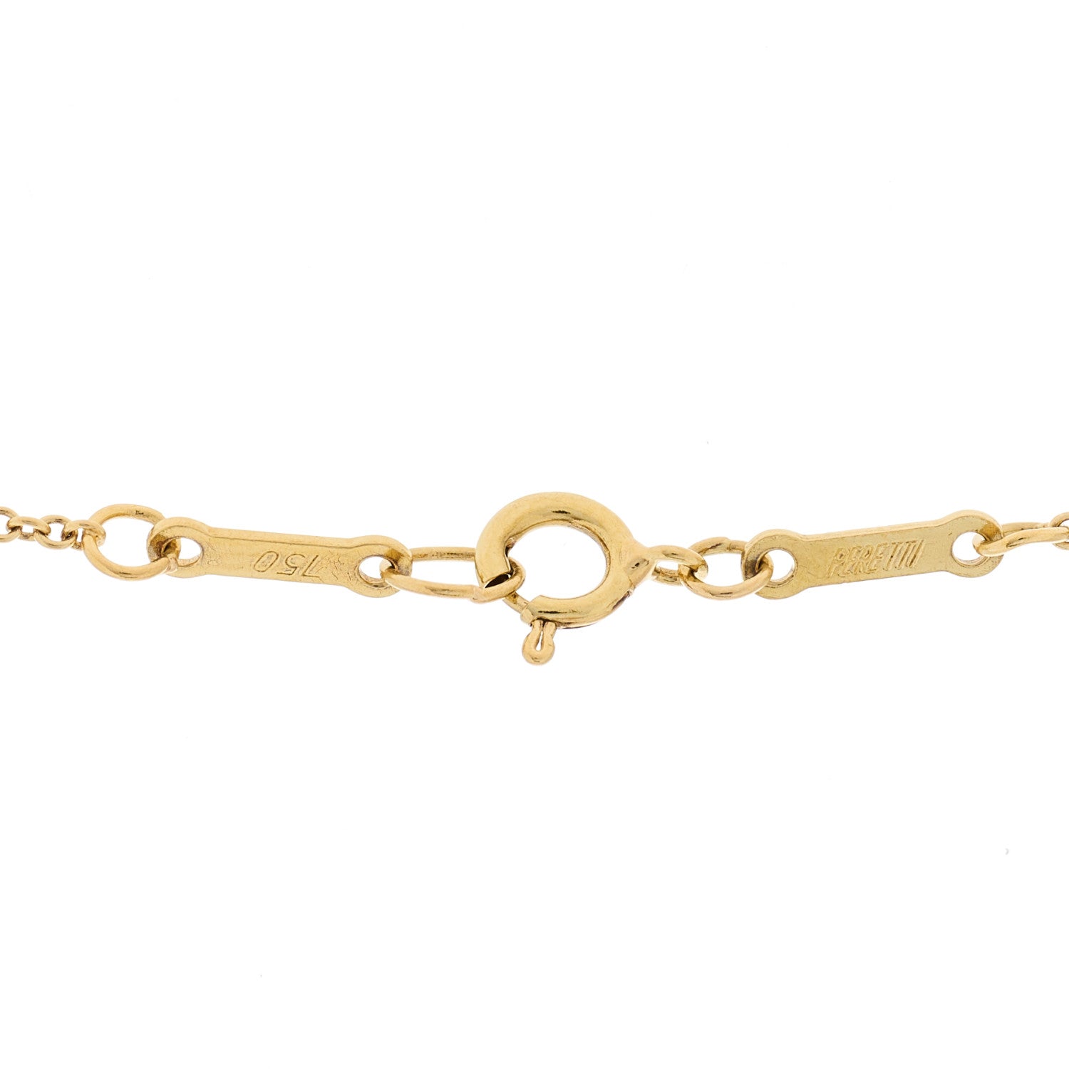 Tiffany 18K Yellow Gold 16mm Elsa Peretti Open Heart Pendant Necklace 3 of 5