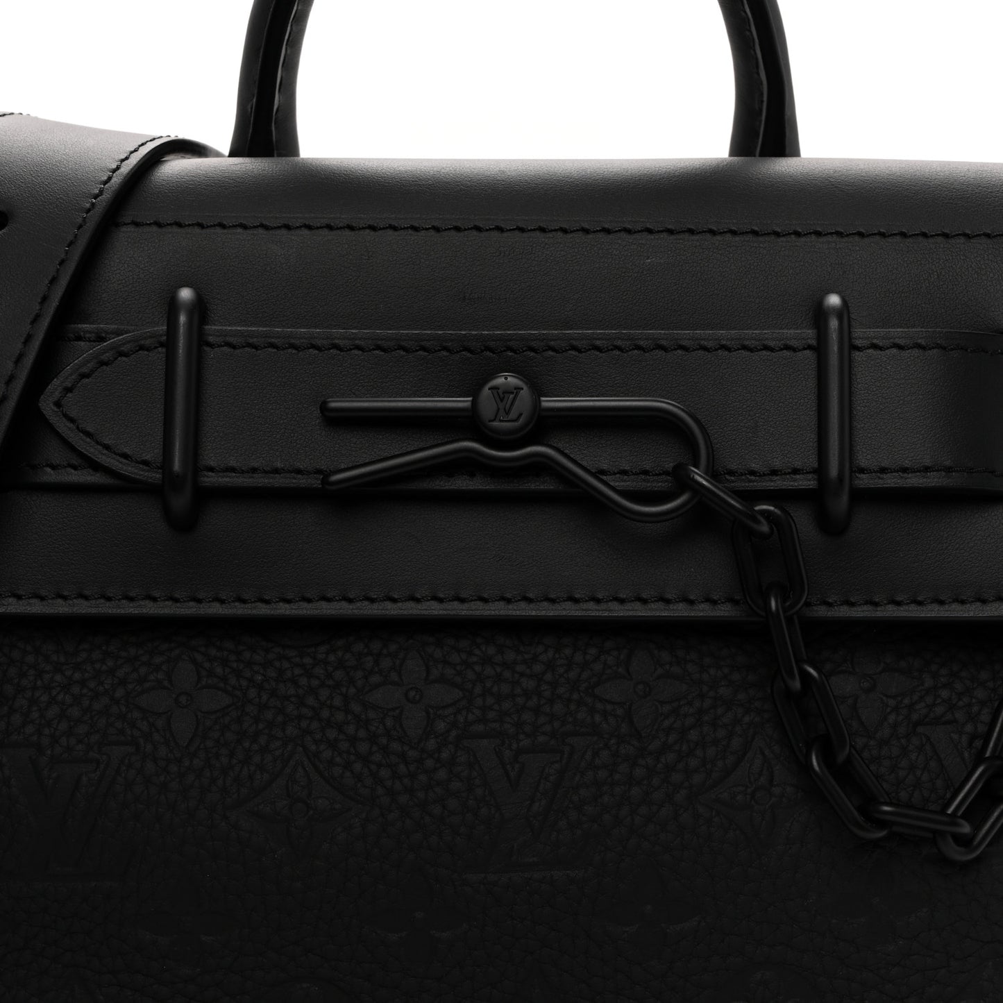 Taurillon Monogram Steamer PM NM Black