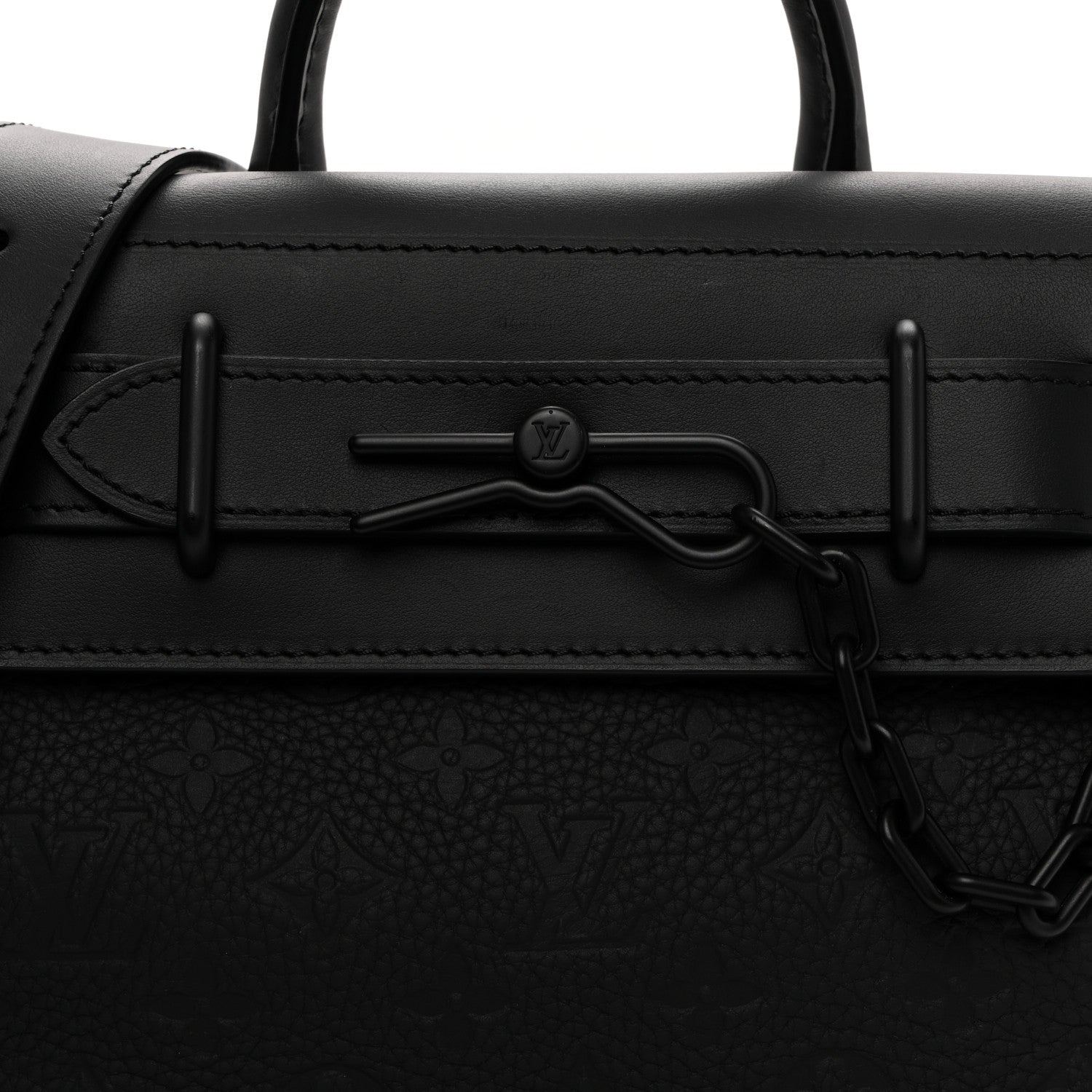 Louis Vuitton Taurillon Monogram Steamer PM NM Black 7 of 9