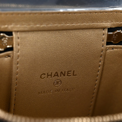 Chanel Lambskin Quilted Mini CC Crush Vanity Case With Chain Black 5 of 11