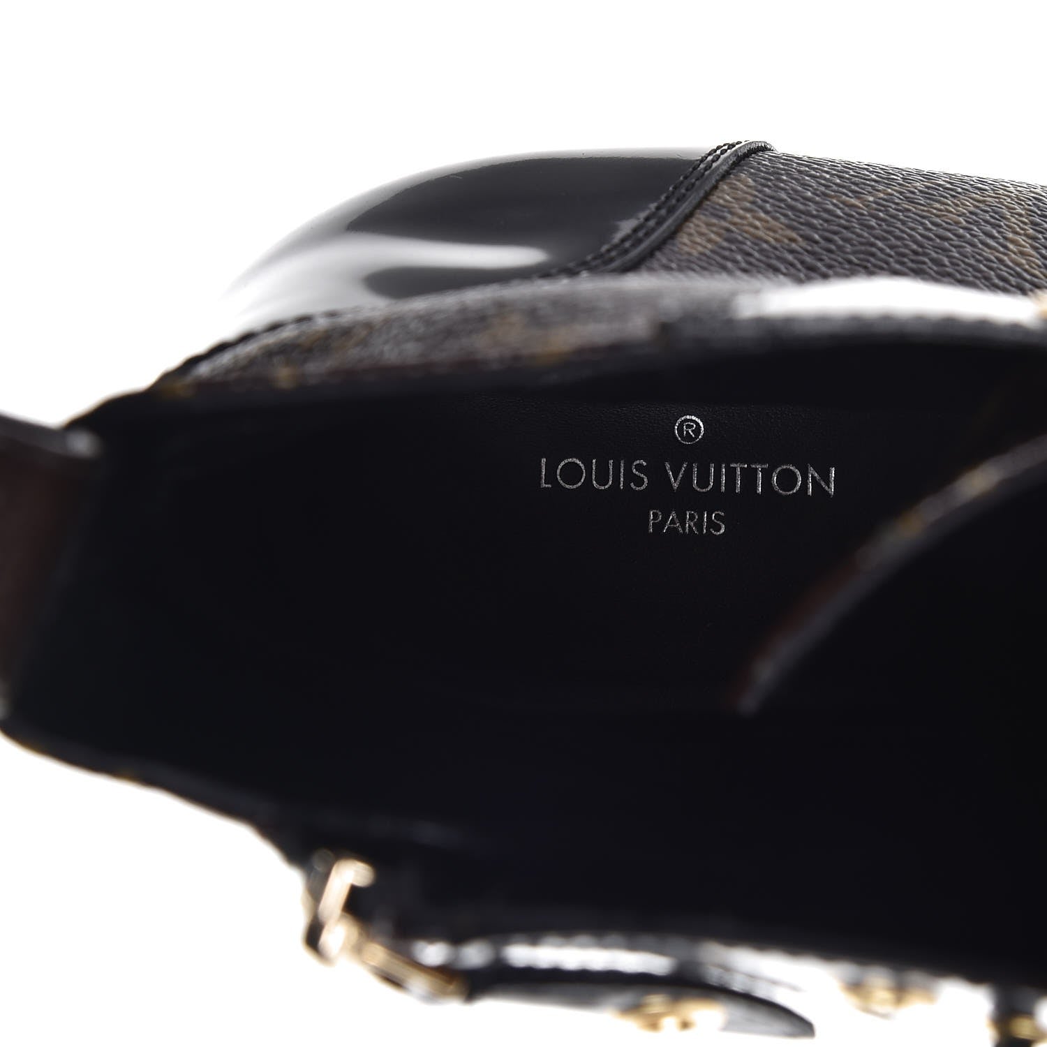 Louis Vuitton Patent Calfskin Monogram Star Trail Ankle Boots 41 Black 5 of 8