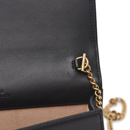 Gucci Calfskin Matelasse GG Marmont Mini Bag Black 9 of 13