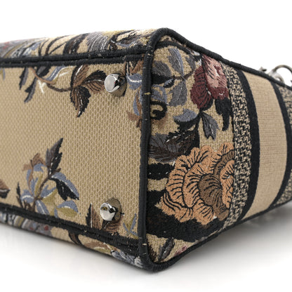 Christian Dior Canvas Embroidered Jardin D'Hiver Medium Lady D-Lite Beige Multicolor 10 of 13