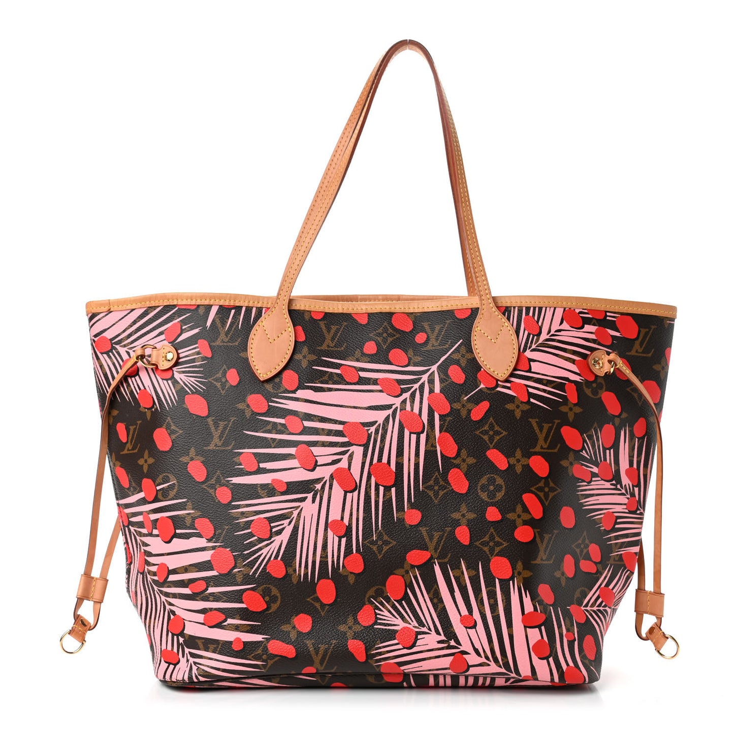 Monogram Jungle Dots Neo Neverfull MM Sugar Pink Poppy