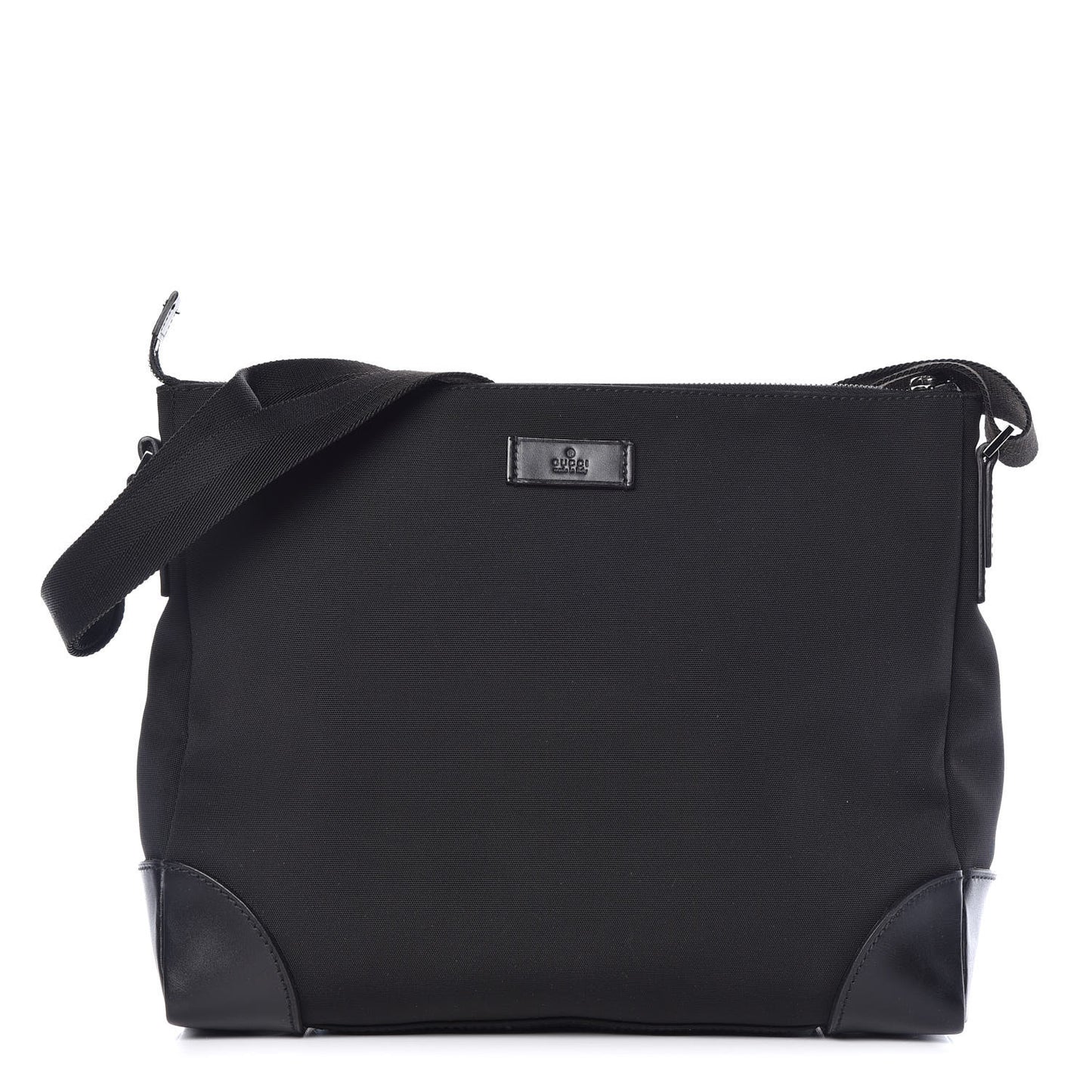 Techno Canvas Messenger Bag Black