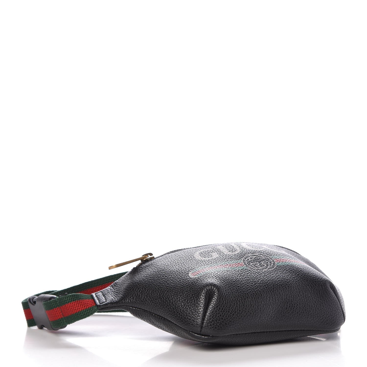 Gucci Grained Calfskin Small Logo Belt Bag Black 3 of 7