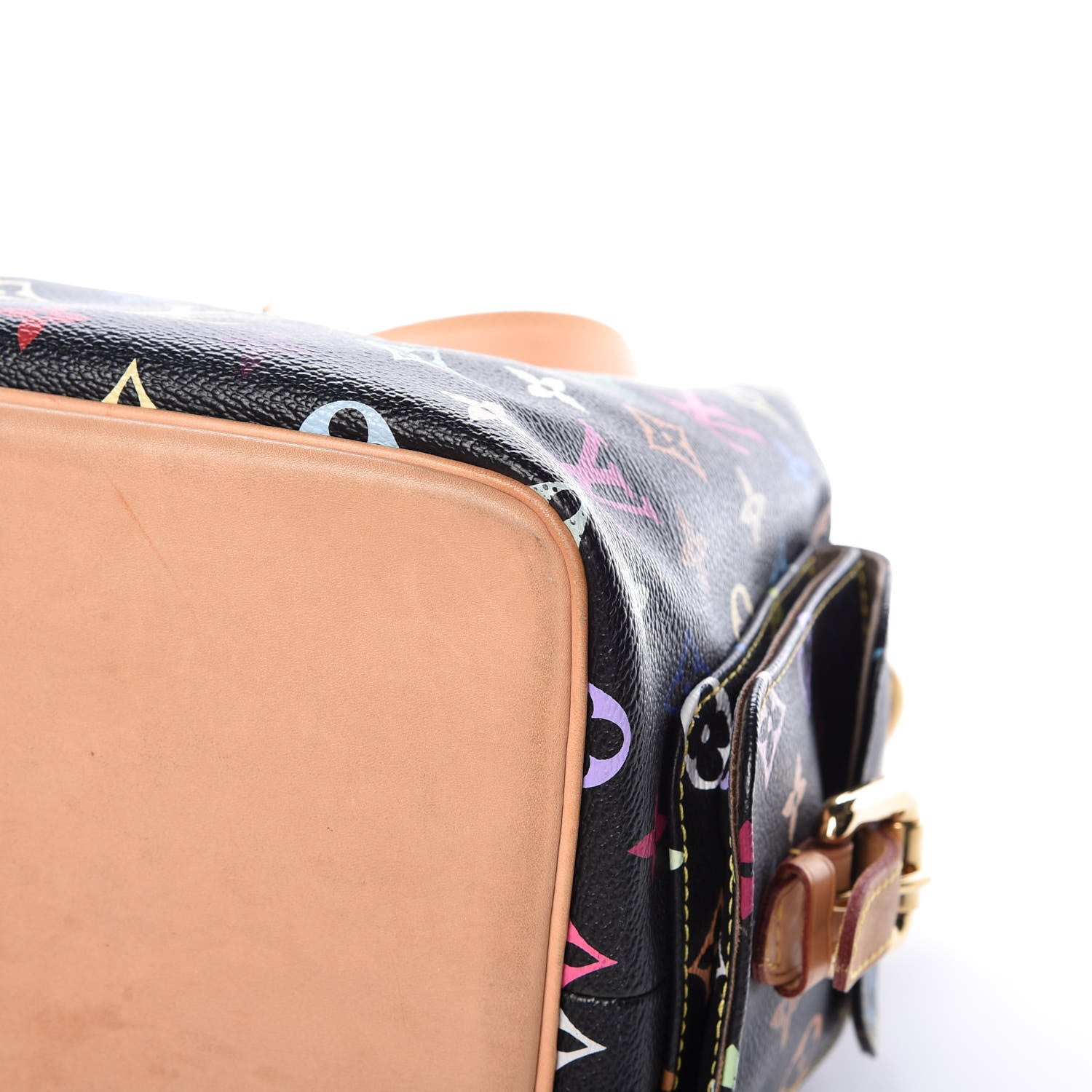 Louis Vuitton Monogram Multicolor Petit Noe Black 9 of 17