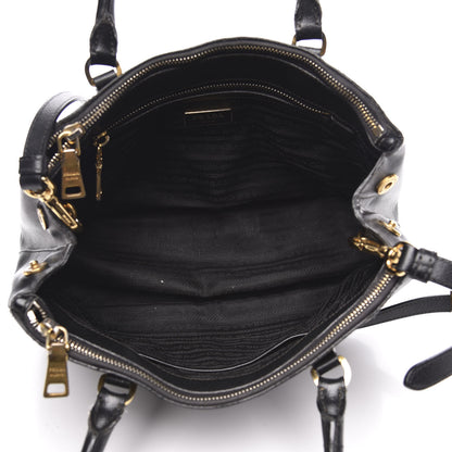 Prada Saffiano Small Galleria Double Zip Tote Black 5 of 13