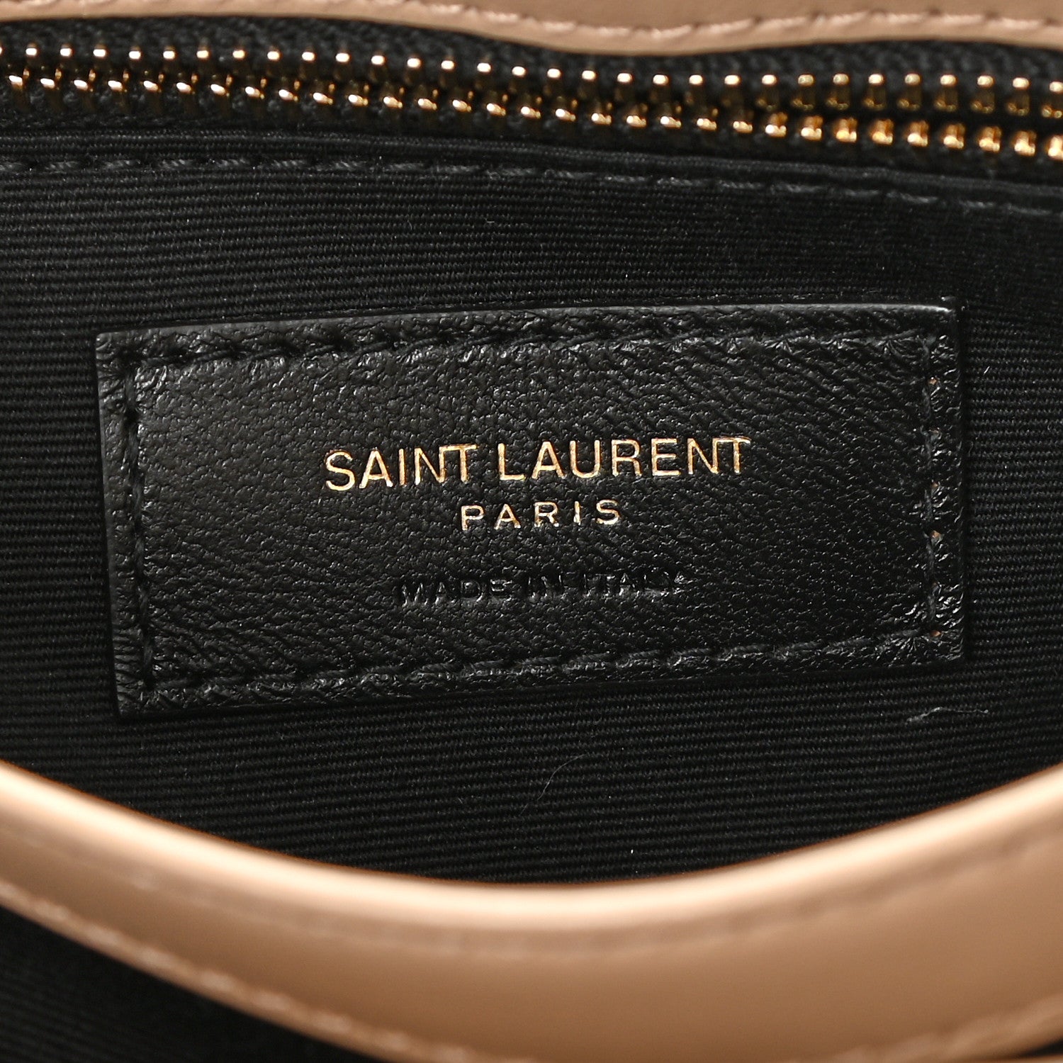 Saint Laurent Calfskin Y Quilted Monogram Toy Loulou Crossbody Bag Dark Beige 7 of 9