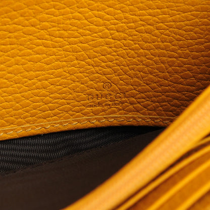 Gucci Dollar Calfskin Swing Continental Wallet Yellow 6 of 7