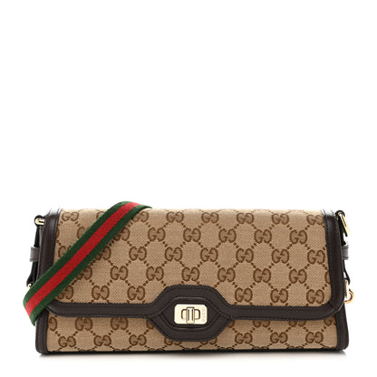 Gucci GG Monogram Small Luce Shoulder Bag Beige Ebony 1 of 11