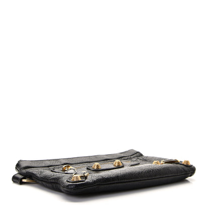 Balenciaga Agneau Giant 12 Gold Hardware Pouch Black 3 of 8
