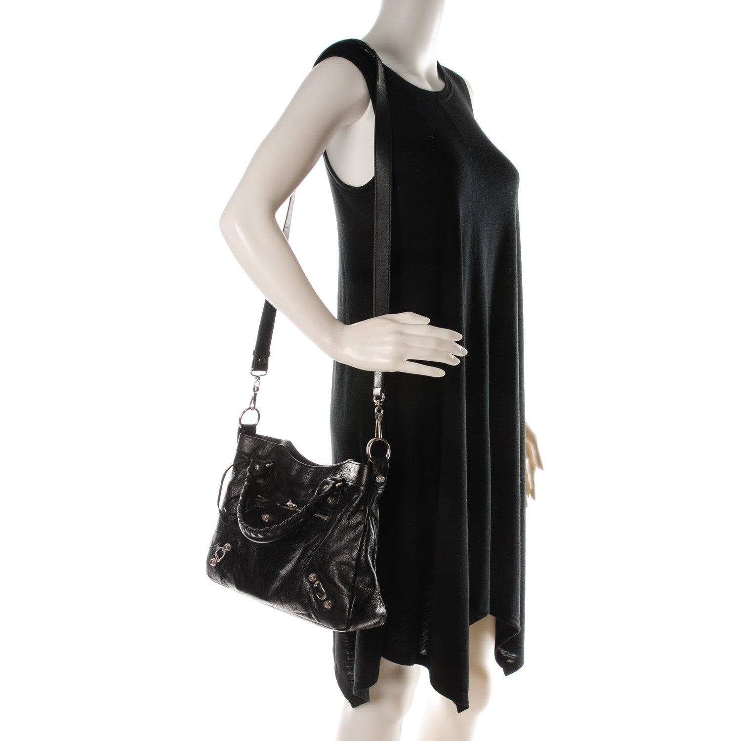 Balenciaga Agneau Giant 12 Silver Hardware Town Black 2 of 7