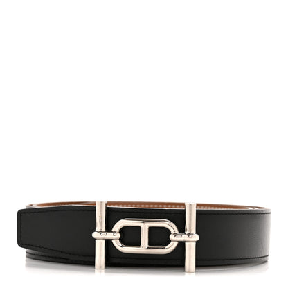 Hermes Box Togo 32mm Ancre Belt 110 44 Black Gold 1 of 8