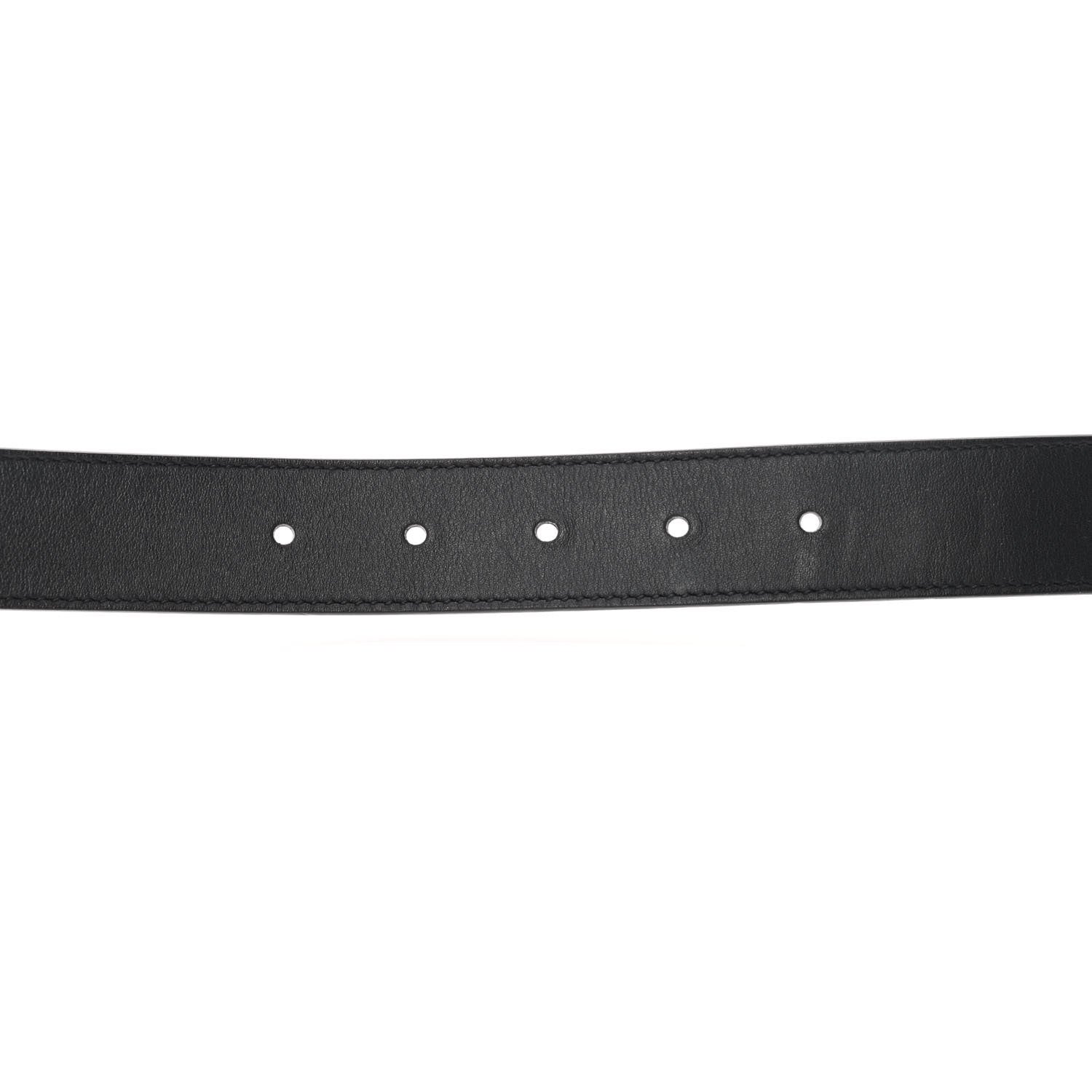 Gucci Calfskin Double G 30mm Belt 85 34 Black 4 of 8