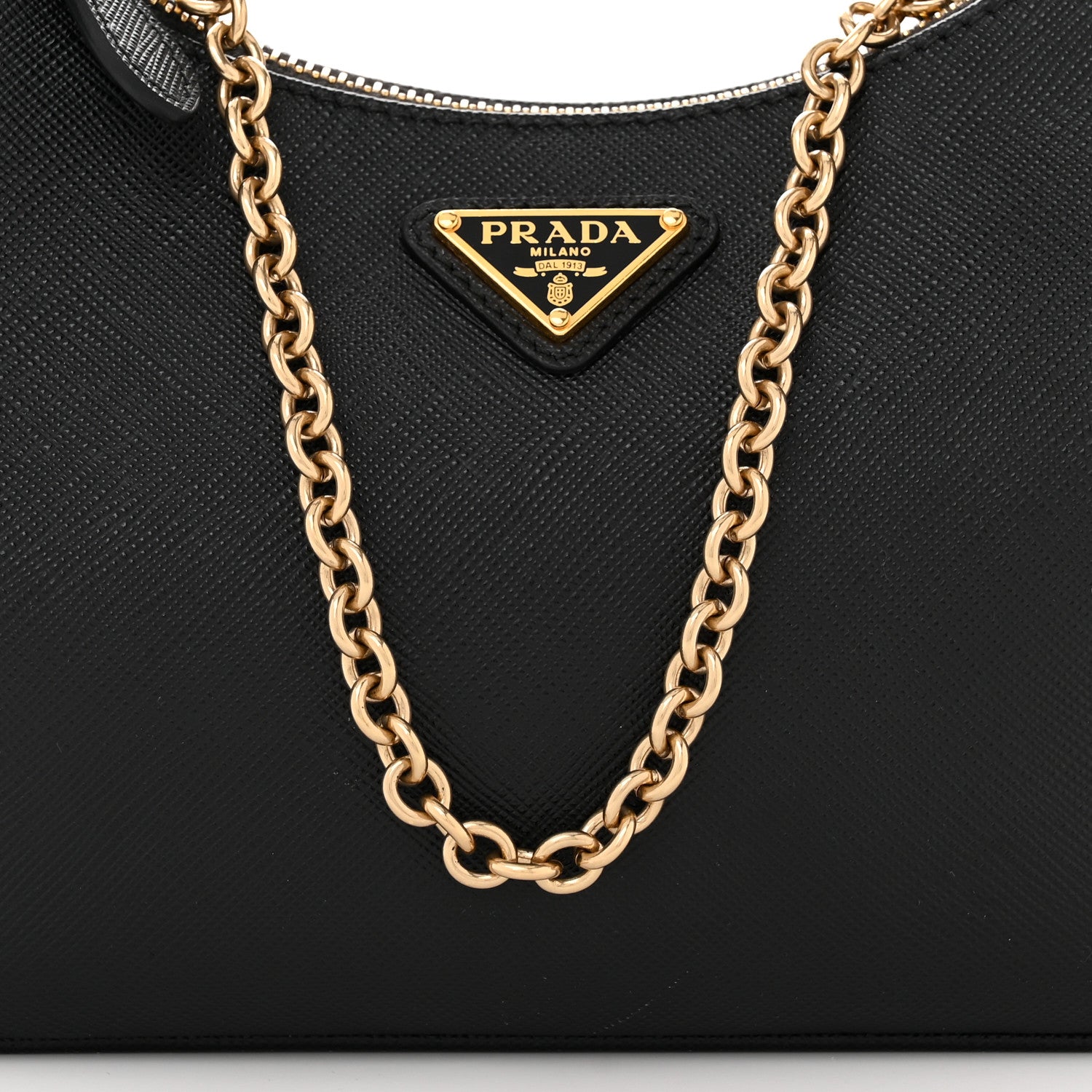Prada Saffiano Lux Re-Edition 2005 Shoulder Bag Black 9 of 11