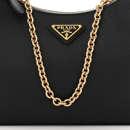 Prada Saffiano Lux Re-Edition 2005 Shoulder Bag Black 9 of 11