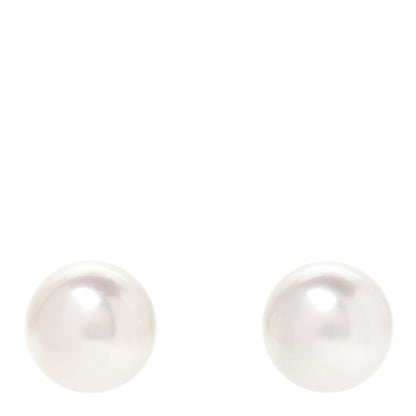 Mikimoto 18K Yellow Gold Akoya Pearl 10mm Stud Earrings 1 of 5