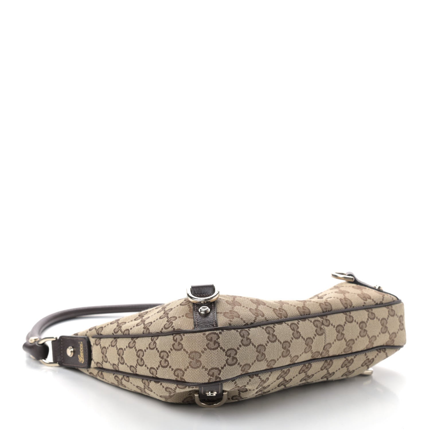 Gucci Monogram Medium Abbey D Ring Hobo Brown 3 of 4