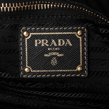 Prada Tessuto Nylon Saffiano Small Messenger Bag Black 6 of 8