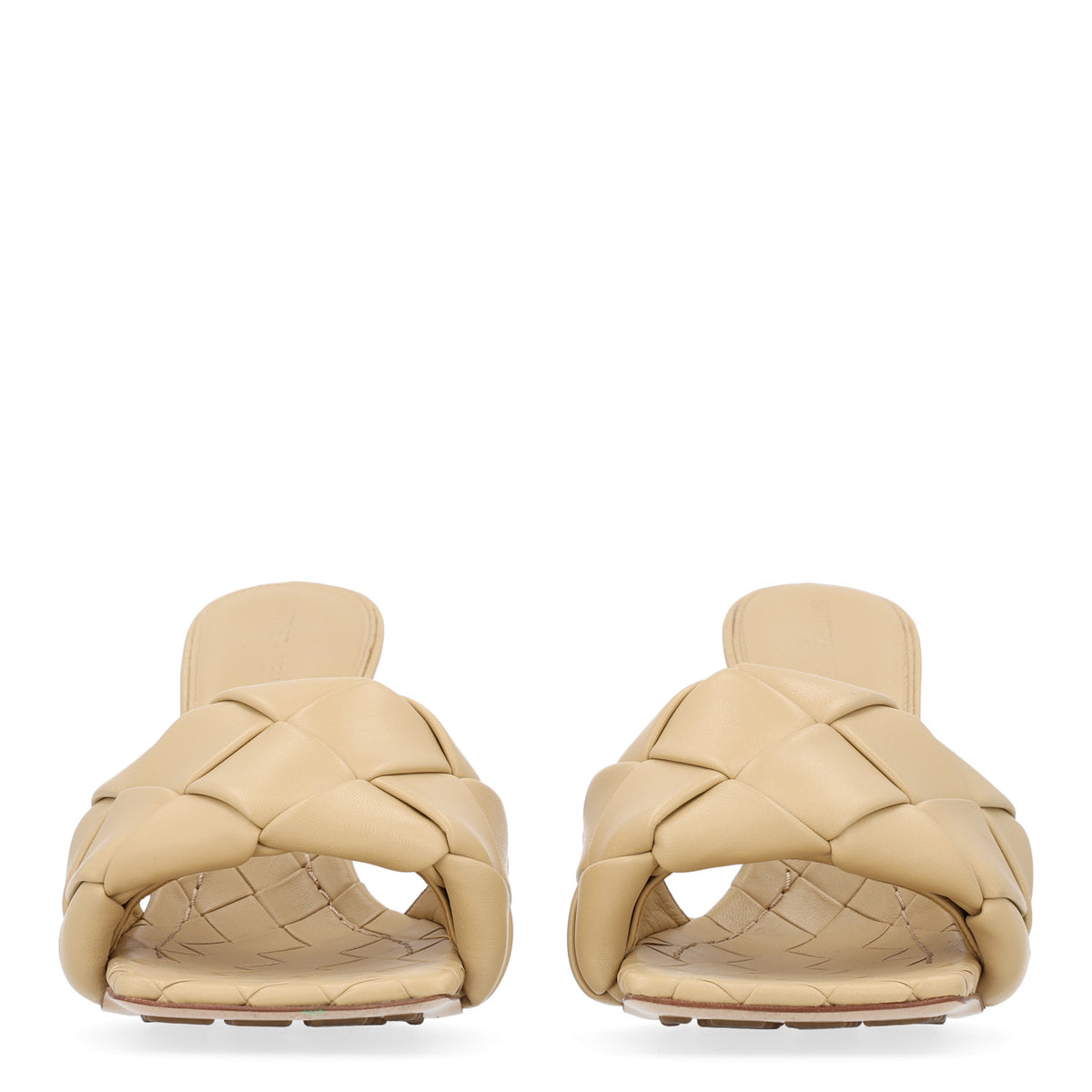 Bottega Veneta Nappa Maxi Intrecciato Lido Mule Sandals 36.5 Cane Sugar 3 of 9