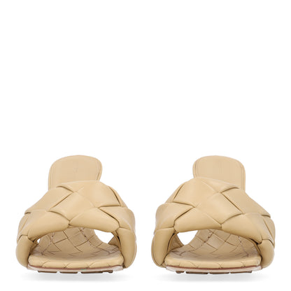 Bottega Veneta Nappa Maxi Intrecciato Lido Mule Sandals 36.5 Cane Sugar 3 of 9