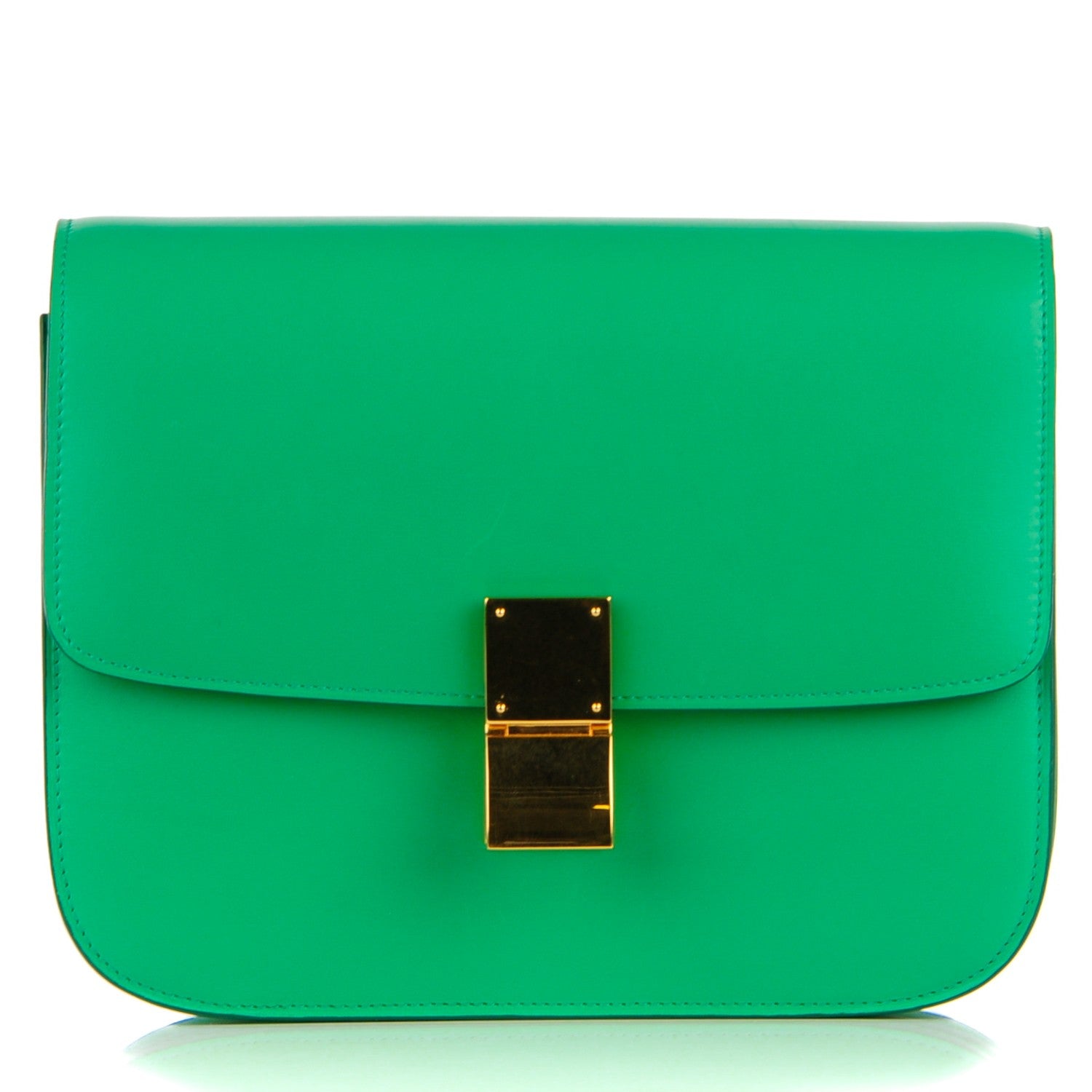Celine Smooth Calfskin Medium Classic Box Flap Bag Palm 1 of 8