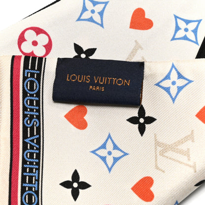 Louis Vuitton Silk Game On Bandeau Black White 3 of 3