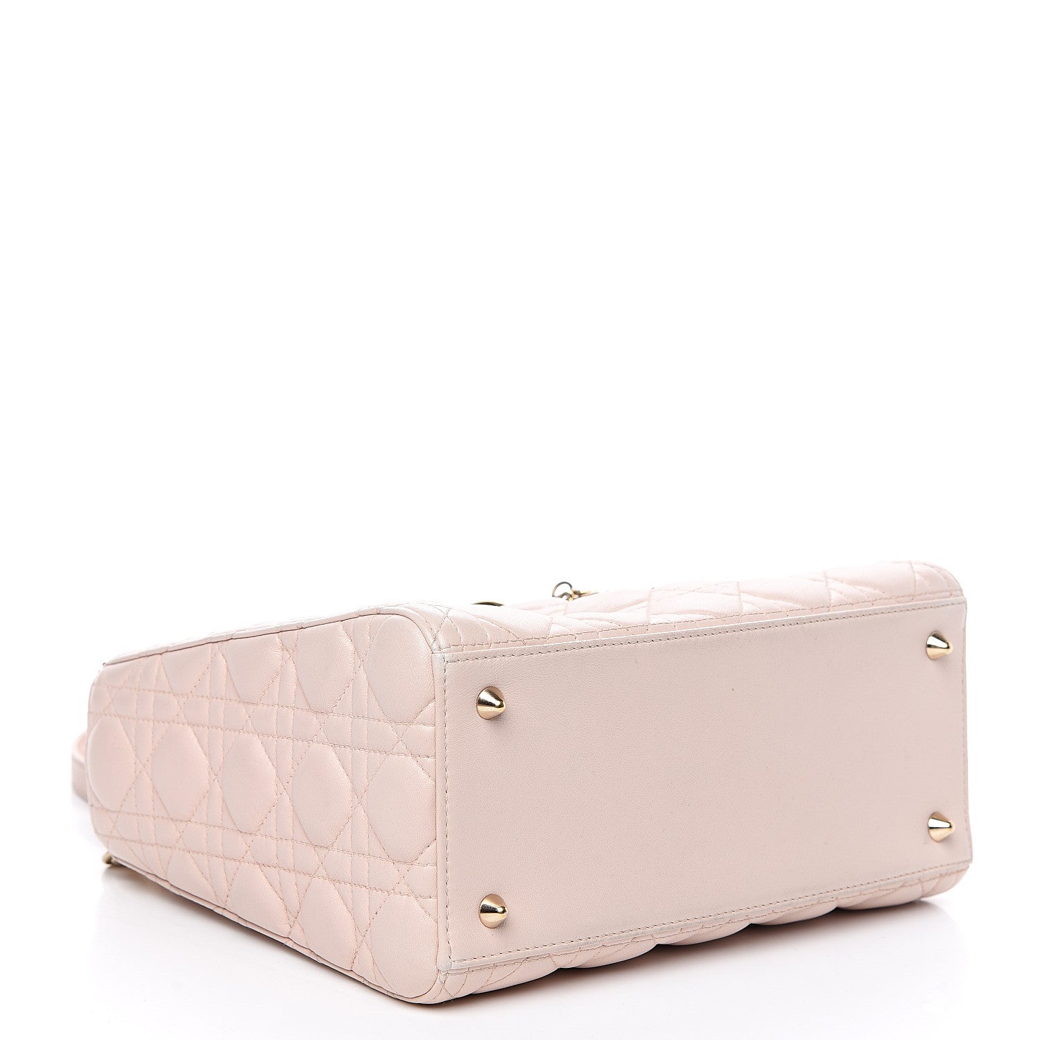 Christian Dior Lambskin Cannage Medium Lady Dior Light Pink 3 of 13
