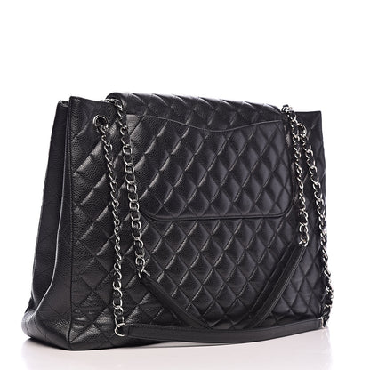 Chanel Caviar Quilted Flap Tote Black 3 of 12
