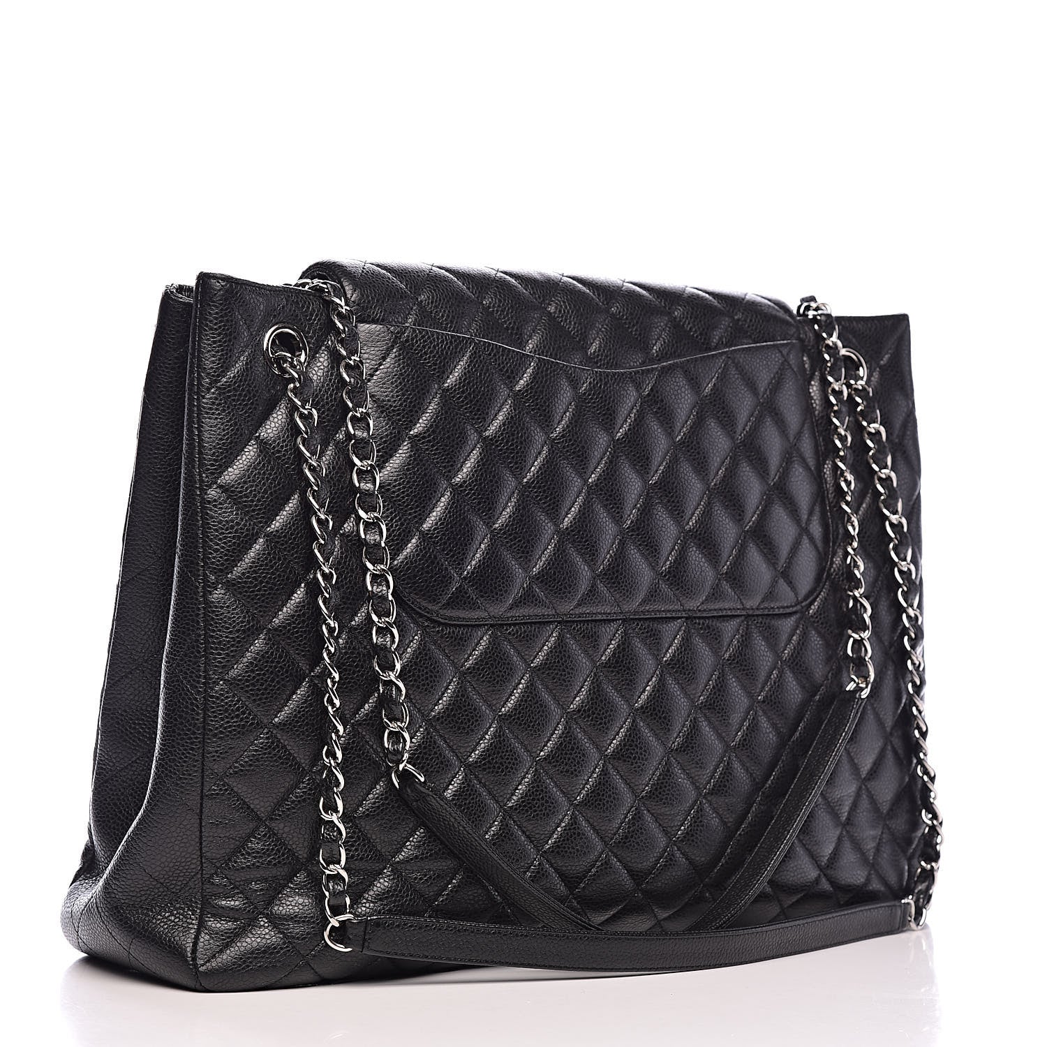 Chanel Caviar Quilted Flap Tote Black 3 of 12