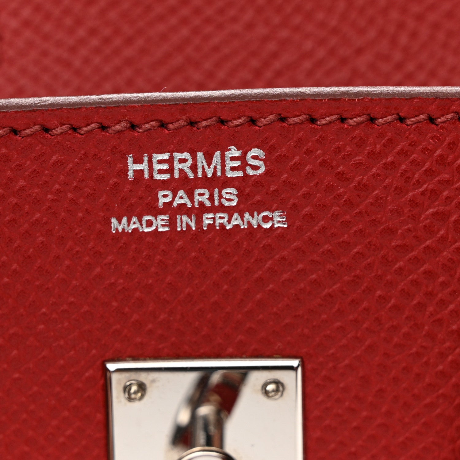 Hermes Epsom Birkin 25 Rouge Garance 7 of 17