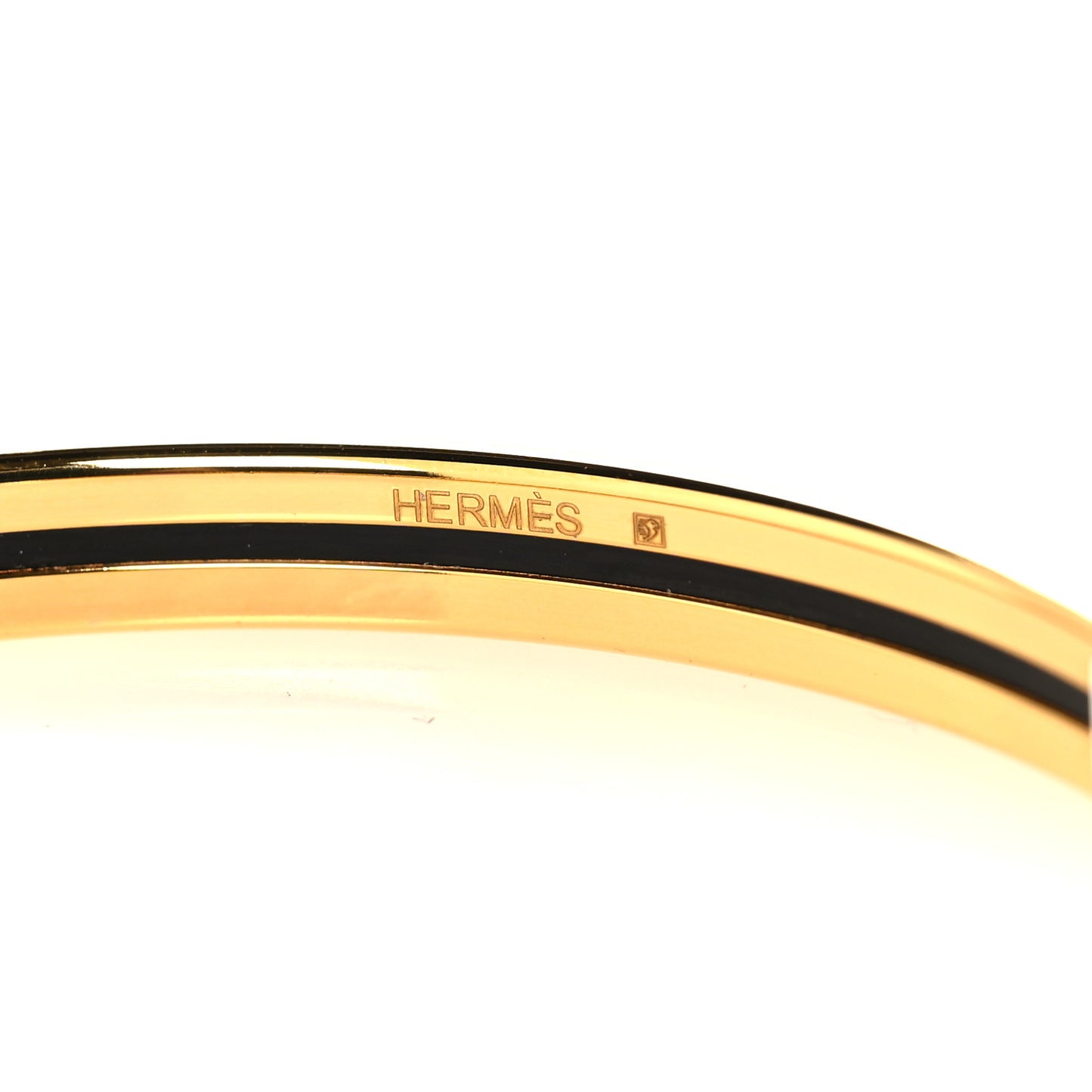 Enamel Printed Extra Narrow Uni Bracelet 62 Bleu Orage