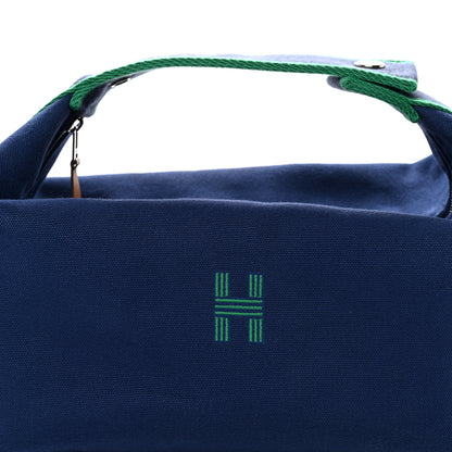 Hermes Canvas Large Bride-A-Brac Pouch Marine 8 of 12