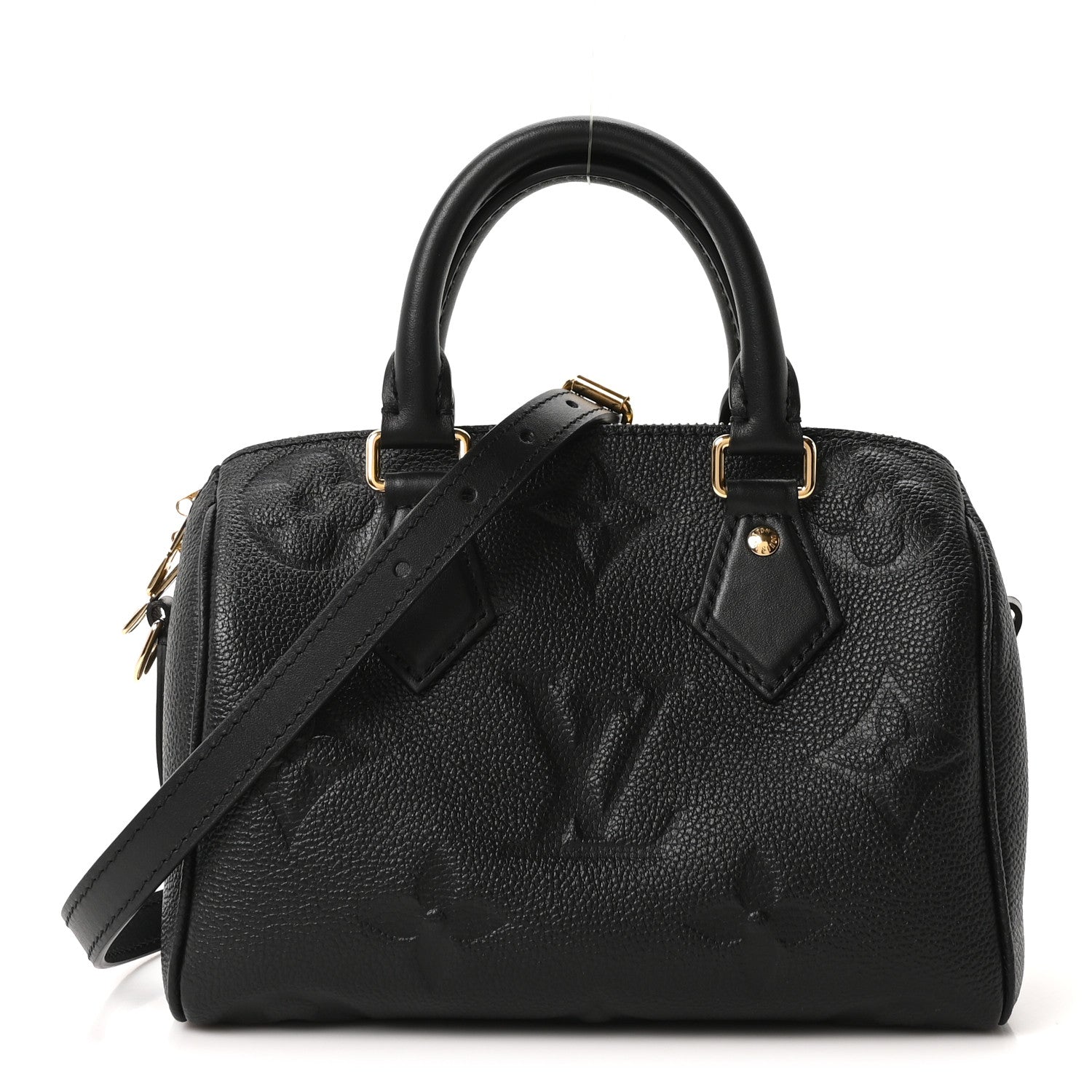 Louis Vuitton Empreinte Monogram Giant Speedy Bandouliere 20 Black 1 of 9