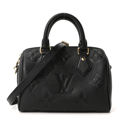 Louis Vuitton Empreinte Monogram Giant Speedy Bandouliere 20 Black 1 of 9