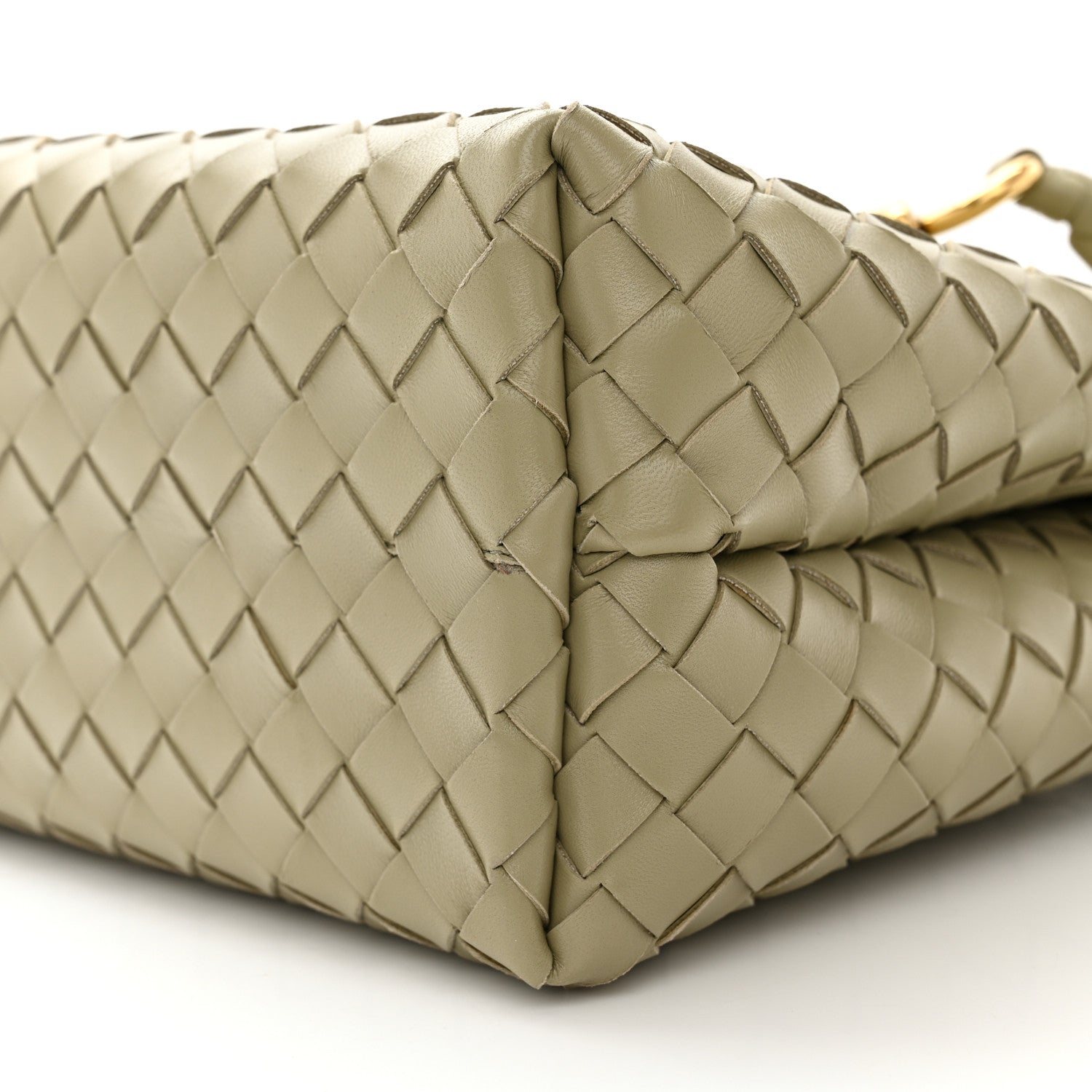 Bottega Veneta Nappa Intrecciato Medium Andiamo Shoulder Bag Travertine 9 of 9