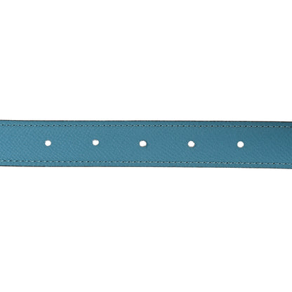 Hermes Epsom Swift 24mm Belt Strap 80 32 Bleu Paon Iris 4 of 9