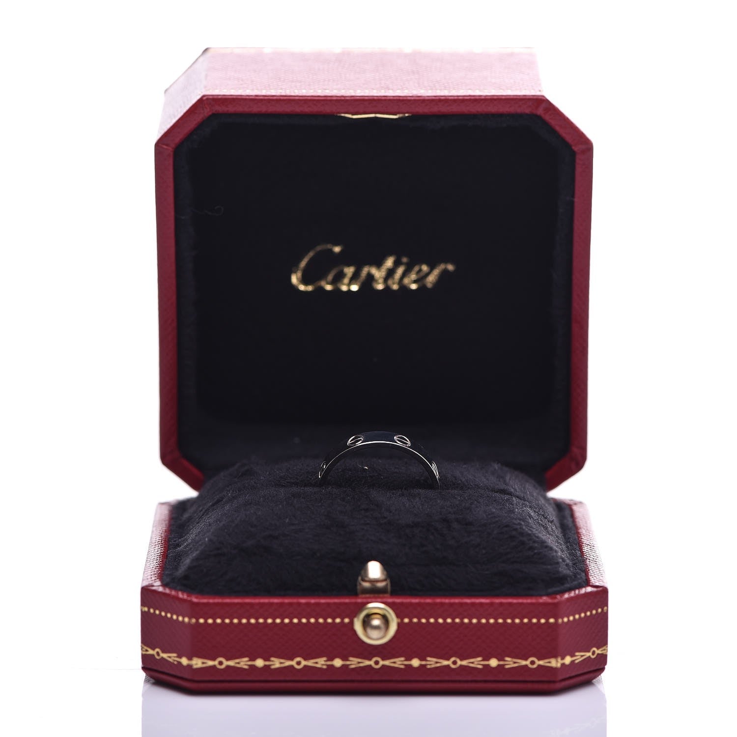 Cartier 18K White Gold 3.5mm LOVE Wedding Band Ring 57 8 5 of 5