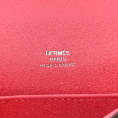 Hermes Swift Kelly Pochette Clutch Rose Azalee 6 of 7