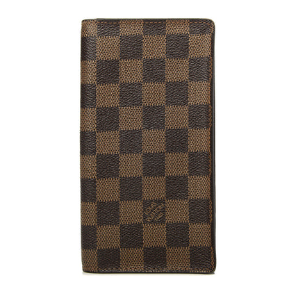 Louis Vuitton Damier Ebene Porte-Cartes Credit Yen Checkbook Wallet 1 of 7