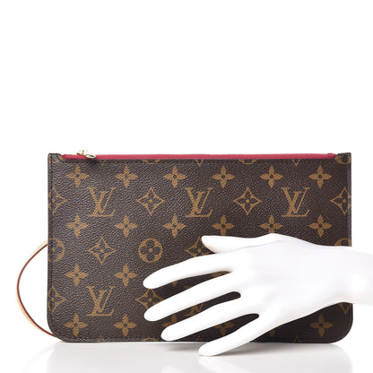 Louis Vuitton Monogram Neverfull MM GM Pochette Pivoine 2 of 8