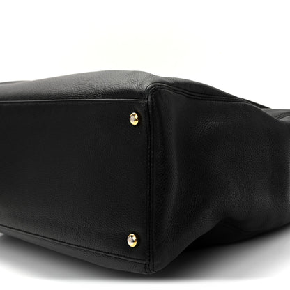 Chanel Calfskin Cerf Executive Shopper Tote Black 10 of 10