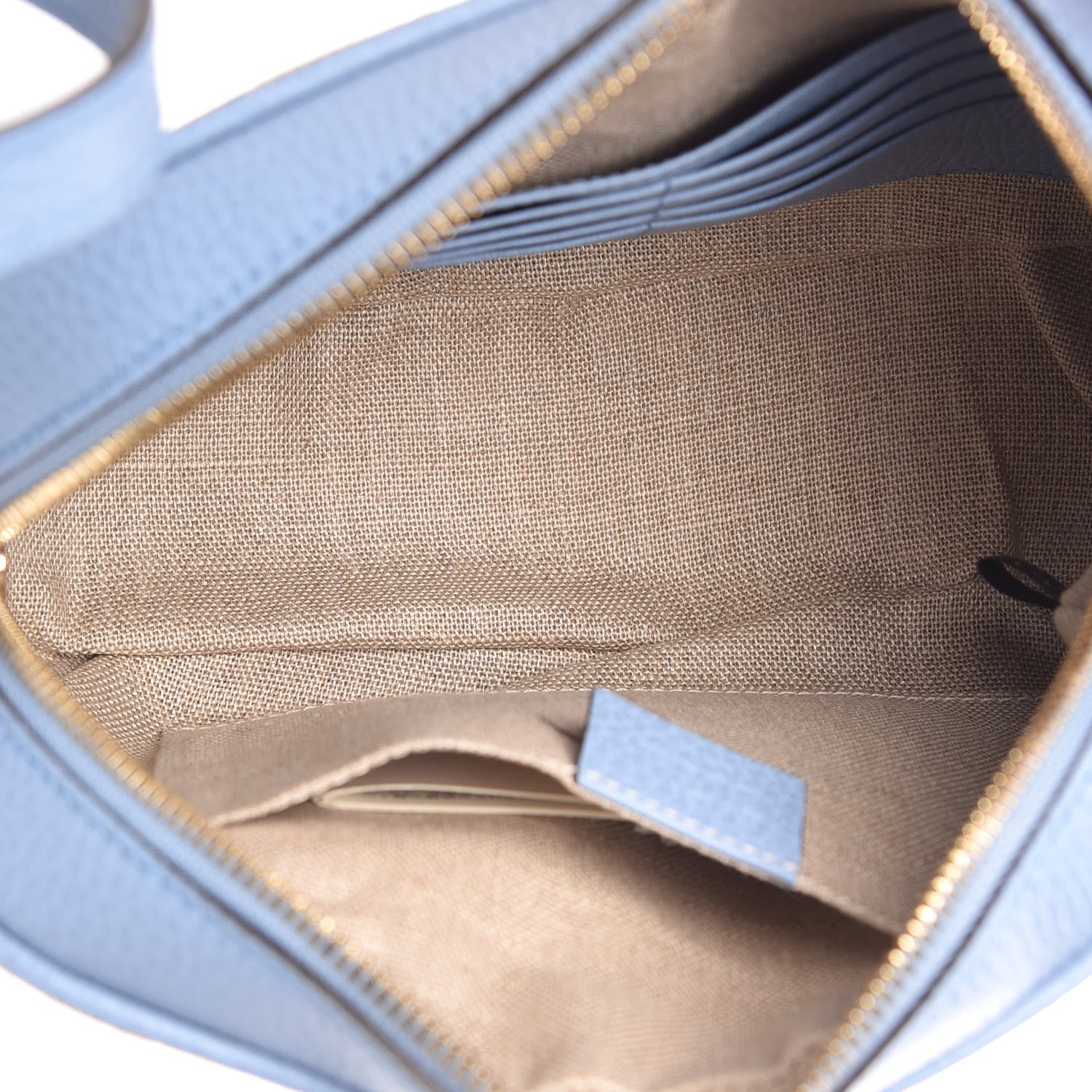 Gucci Monogram Mini Bree Messenger Bag Beige Mineral Blue 5 of 10
